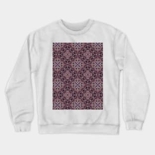 Complex Burgundy Pattern Crewneck Sweatshirt